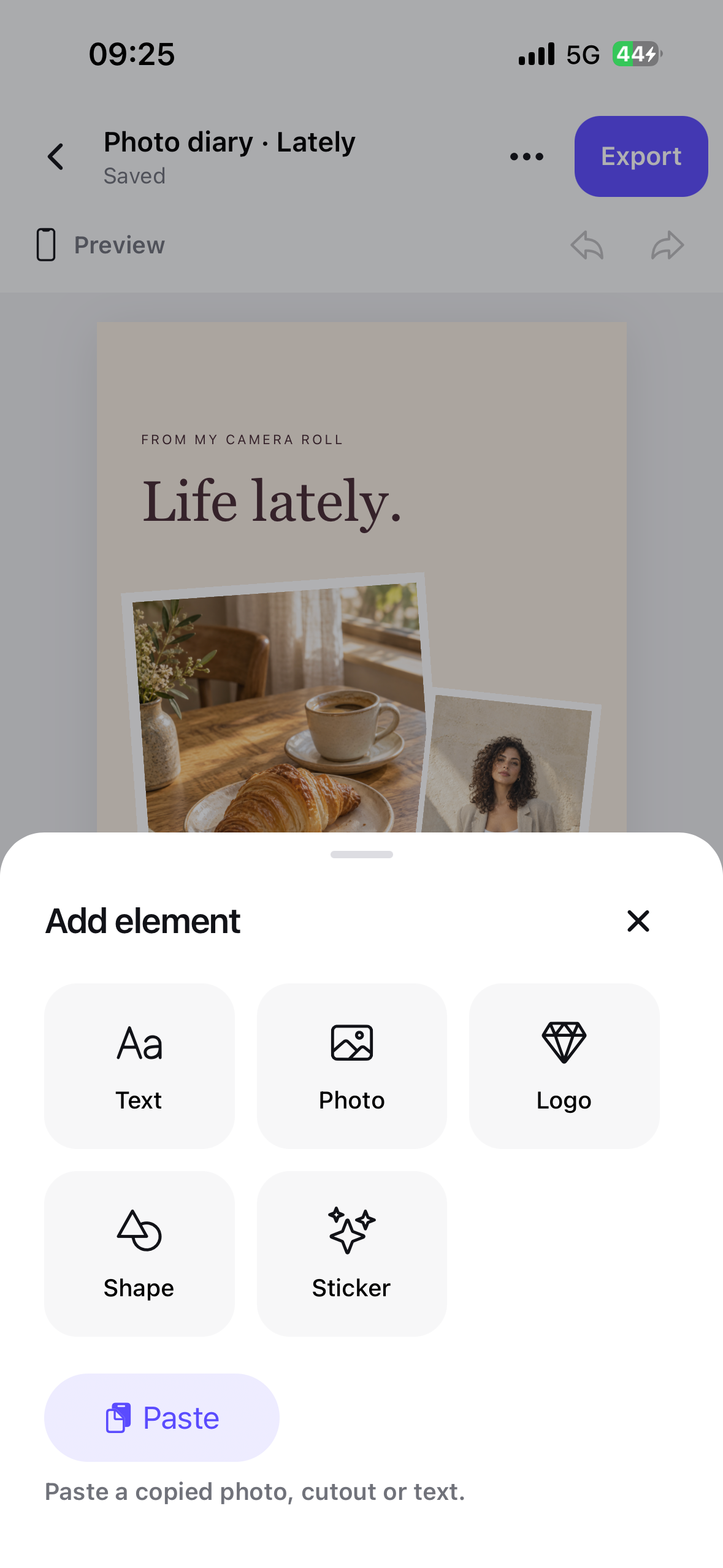 MAGECLY mobile editor screen